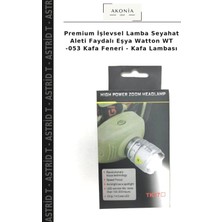 Premium Işlevsel Lamba Seyahat Aleti Faydalı Eşya Watton Wt -053 Kafa Feneri - Kafa Lambası