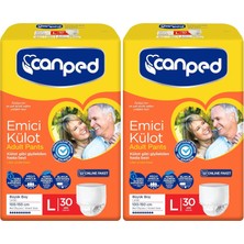 TeknoKapsül Canped Online Emici Külot Büyük 30'lu (2 Paketi)