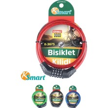 Ksmart Motorsiklet Kilidi Kalın Şifreli K-3675 1 Adet