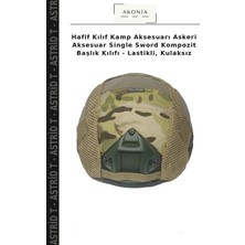 Hafif Kılıf Kamp Aksesuarı Askeri Aksesuar Single Sword Kompozit Başlık Kılıfı - Lastikli, Kulaksız