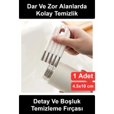 Wonara #temizlemefırçası Detay ve Boşluk Temizleme Fırçası Klavye Jaluzi Termos Kapak Matara Conta Aralık Temizleyici Mutfak Banyo Dar Alan Köşe Kir Toz Esnek Kıllı Askılı Mini Pratik Ev Aracı Beyaz
