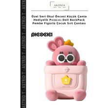 Özel Seri Okul Öncesi Küçük Çanta Hediyelik Pıcocıcı Doll Backpack Pembe Figürlü Çocuk Sırt Çantası