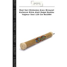 Özel Seri Dinlenme Aracı Bireysel Kullanım Ritim Aleti Doğal Bambu Yağmur Sesi 120 cm NO1084