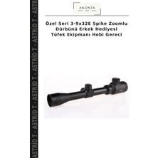 Özel Seri 3-9X32E Spike Zoomlu Dürbünü Erkek Hediyesi Tüfek Ekipmanı Hobi Gereci