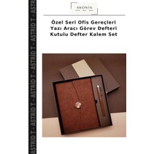Özel Seri Ofis Gereçleri Yazı Aracı Görev Defteri Kutulu Defter Kalem Set