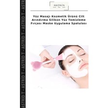 Yüz Masajı Kozmetik Ürünü Cilt Arındırma Silikon Yüz Temizleme Fırçası Maske Uygulama Spatulası
