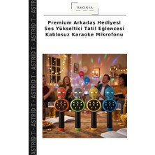 Premium Arkadaş Hediyesi Ses Yükseltici Tatil Eğlencesi Kablosuz Karaoke Mikrofonu