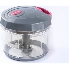 Tr Tantiitoni Vişne Gri Büyük Pratik Doğrayıcı ve Çırpıcı 1000ML (Elvin Home Concept)