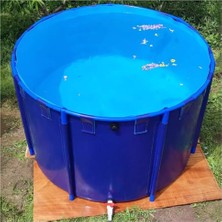 Tr Su Depolama Tankı, Dayanıklı Katlanabilir Koi Balık Göleti - Büyük 1.8X1M (5.9X3.28FT) Kal