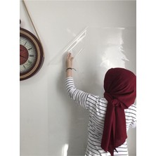 Tr 2 Tane Şeffaf Akıllı Kağıt Tahta Yazı Tahtası 100X120 cm 1 Alana 1 Hediye Gri