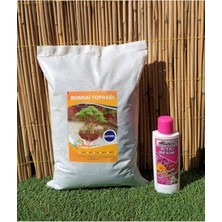 Tr Bonsai Toprağı 5 Lt + Bitki Besini 225 ml Çiçekli Bitkilere Özel Çiçek Açtıran Sıvı G�