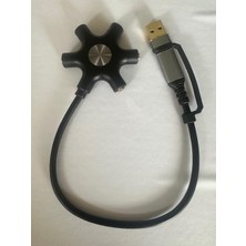 Tr 5 Çıkışlı USB Ses Kartı 5 Port USB Ses Kartı