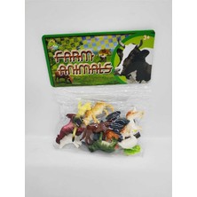 Tr Mini Çiftlik Hayvanları 12'li Set Hayvan, Çok Renkli