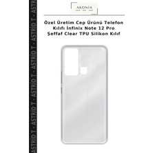 Özel Üretim Cep Ürünü Telefon Kılıfı Infinix Note 12 Pro Şeffaf Clear Tpu Silikon Kılıf