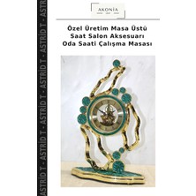 Özel Üretim Masa Üstü Saat Salon Aksesuarı Oda Saati Çalışma Masası