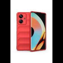Realme 10 Pro 5g Kılıf Optimum Silikon - Kırmızı