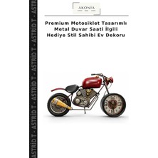 Premium Motosiklet Tasarımlı Metal Duvar Saati Ilgili Hediye Stil Sahibi Ev Dekoru