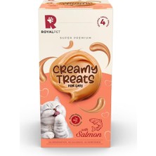 Tr Pet Kediler Için Somonlu Krema Ödül Maması 4X14GR