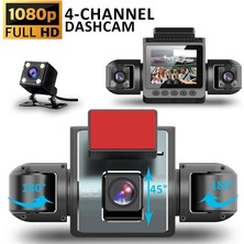 Tr 4 Kameralı Araç Içi Kamera, 1080P Full Hd, 170° Derece Açılı, Ön Arka Iç Mekan Kayıt