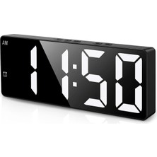 Tr Dijital Çalar Saat, Yatak Odası Için LED Çalar Saat, (Yeni Versiyon) USB Şarj Portlu 6,5 In�