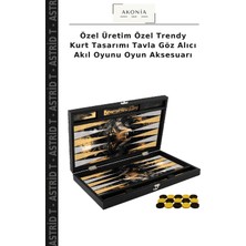 Özel Üretim Özel Trendy Kurt Tasarımı Tavla Göz Alıcı Akıl Oyunu Oyun Aksesuarı
