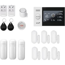 Tr Ev ve Iş Yeri Akıllı Güvenlik Alarm Sistemleri(Sim Kart/google Asistan/amazon Alexa/tuya Sma