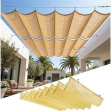 Tr Teleskopik U Şekilli Güneşlik, Geri Çekilebilir Pergola Tente, Uv Dayanıklı Hdpe Örgü Bra
