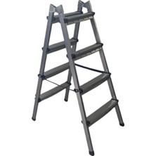 Tr Dayanıklı 4+4 Özel Tasarım Hafif, Kaymaz, Metal Basamaklı Katlanır Merdiven