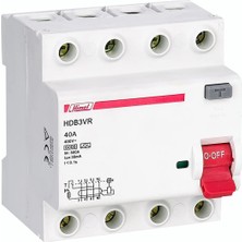 Tr HDB3VR480SC 4X80A 30 Ma Kaçak Akım Koruma Rölesi
