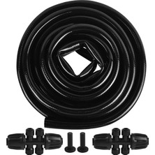 Tr 20FT Damla Sulama Boru Kiti, 1/2 Inç Boş Dağıtım Boru, Damla Sulama Hortumu, Bahçe Sulama S