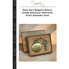 Özel Seri Değerli Hatıra Erkek Aksesuar Hatıralık Ürün Köstekli Saat
