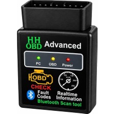 Tr Bluetooth Obd2 Araç Arıza Tespit Cihazı, Motor Hata Kodu Okuyucu, Arıza Lambası Söndürüc�