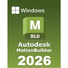 Autodesk Motionbuilder 2026 (Windows) - 1 Pc 1 Yıl Full Sürüm Serial Kod