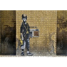 Tr Cakatablo Duvar Boyama Gangster Çocuk 1000 Parça Puzzle Yapboz Mdf Ahşap
