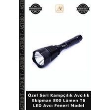 Özel Seri Kampçılık Avcılık Ekipman 800 Lümen T6 LED Avcı Feneri Model