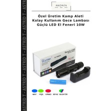 Özel Üretim Kamp Aleti Kolay Kullanım Gece Lambası Güçlü LED El Feneri 10W