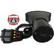 Happy Trend (7693) 7 Sesli Mikrofonlu Megafon Siren 100 Watt Yüksek Sesli 12 Volt Dat Dat ile Uyumlu