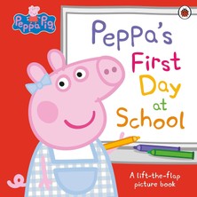 Happy Trend Pig: Peppa's First Day At School: A Lift-The-Flap Picture Book