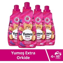 Tr Extra Konsantre Çamaşır Yumuşatıcısı Orkide 1440 ml 60 Yıkama 4 Adet