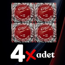 Happy Trend Uzun Sap Bağlama Saz Teli 0.20 4 Adet Tam Takım Tel + Her Takım Tel Için 2 Tezene (4 Adet Takım Tel 8 Tezeneli Paket)