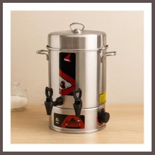 Bezos Elektrikli Semaver Çay Makinesi 6 Litre Çift Musluk 1000W (60 Bardak) ECO123