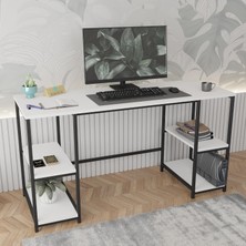 Tr 140 * 50 cm Metal Çalışma Bilgisayar Ofis Masası Kitaplıklı
