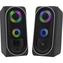Frisby FS-2138U 2.0 Hoparlör Sistemi Rgb LED Siyah (Usb)
