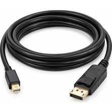 PX-4315 Mini Displayport To Displayport Kablo, 1.8 Metre 4K Görüntü Kablosu, Mini Dp Erkek To Dp Erkek Monitör Bağlantı Kablosu, MacBook Laptop Pc Ekran Kartı Için Tek Yönlü