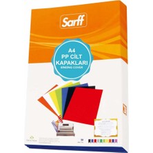 Tr Şeffaf Pp 450MIC. Mat+Mat A4 Cilt Kapağı 50'li Paket - Şeffaf