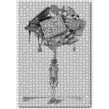Tr Cakatablo Beklentilerin Ağırlığı Altında Ezilen Çocuk 1000 Parça Puzzle Yapboz Mdf Ahşap