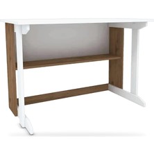 Tr Pergamon Geniş Çalışma Masası 100X56 Cm, Atlantik Çam - Beyaz