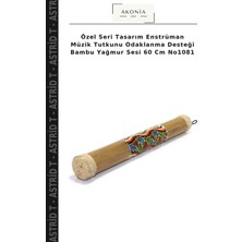 Özel Seri Tasarım Enstrüman Müzik Tutkunu Odaklanma Desteği Bambu Yağmur Sesi 60 cm NO1081