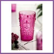 Bezos Akrilik Pembe Tekli Uzun Bardak & Su Meşrubat Bardağı 750 ml ( Büyük Boy & Cam Değildir ) Bzoshb