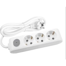 Tr Multi-Let 7m 3 Prizli Anahtarlı Monoblok Fiş H05VV-F 3x1.5 mm Ttr Uzatma Kablosu